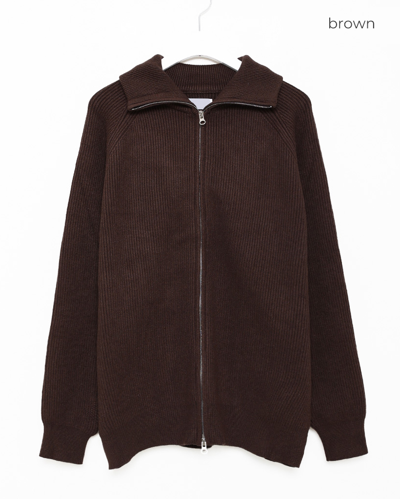 45RPM ヴィンテージ ケーブルニット ジップアップ ネイビー ウール 45RPM ヴィンテージ ケーブルニット ジップアップ ネイビー ウール