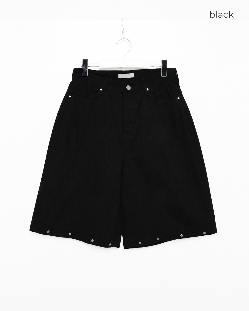 スタッズデザインバミューダパンツ | ファッション通販サイト NUGU