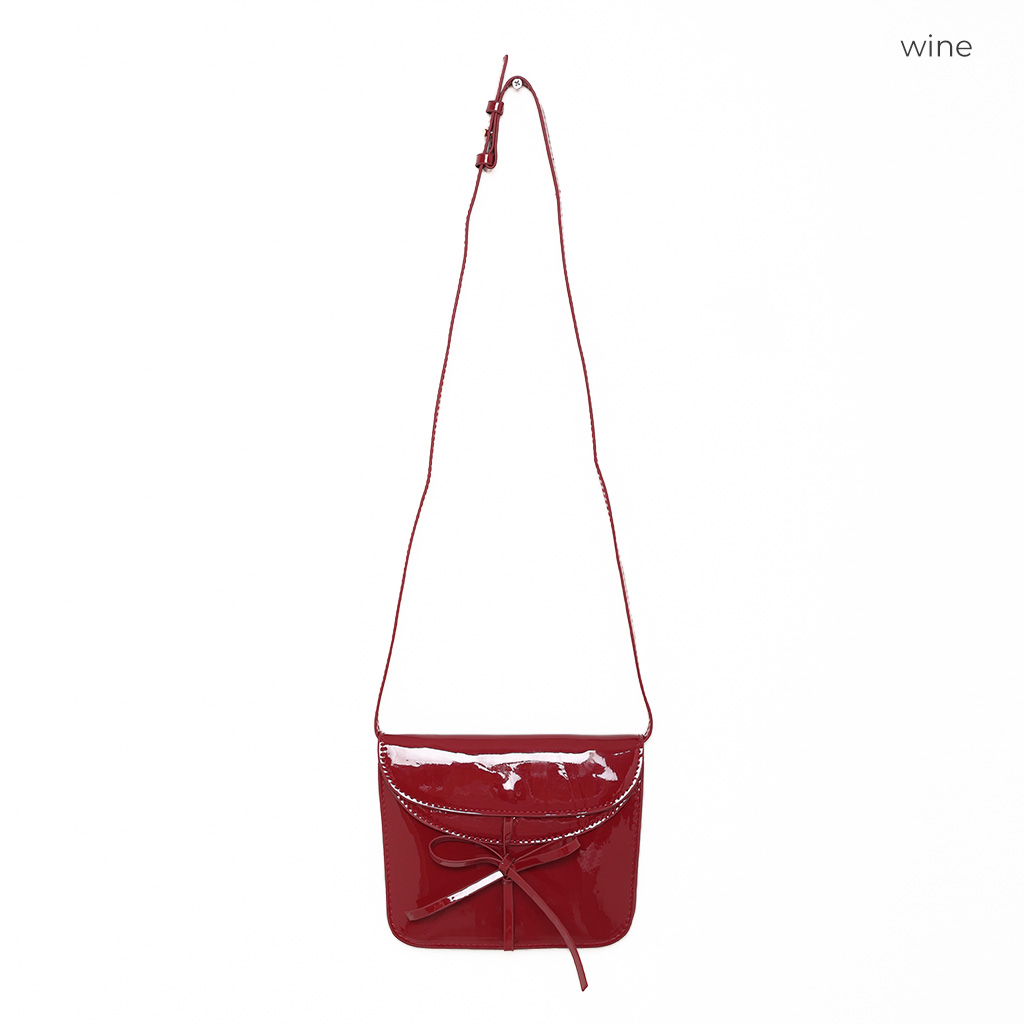 エナメルリボンショルダーバッグ | ファッション通販サイト NUGU