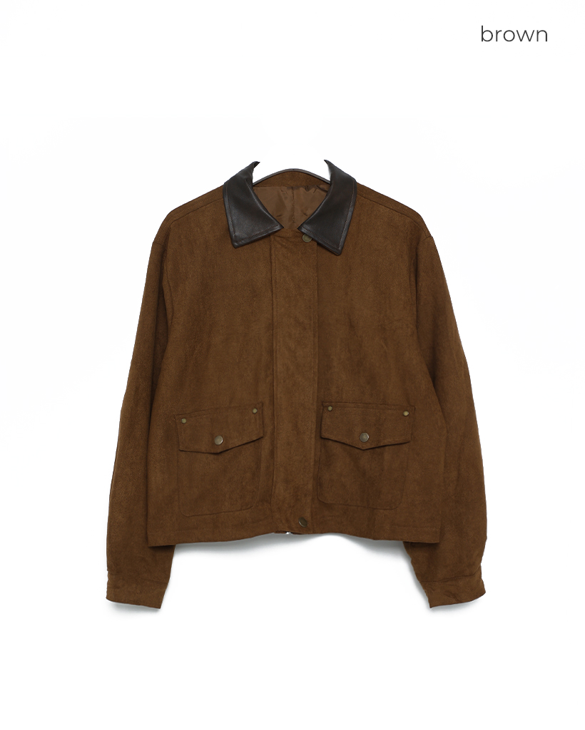 ROK ECLAIRMADE ブラウン スエード ジャンパー ROK ECLAIRMADE