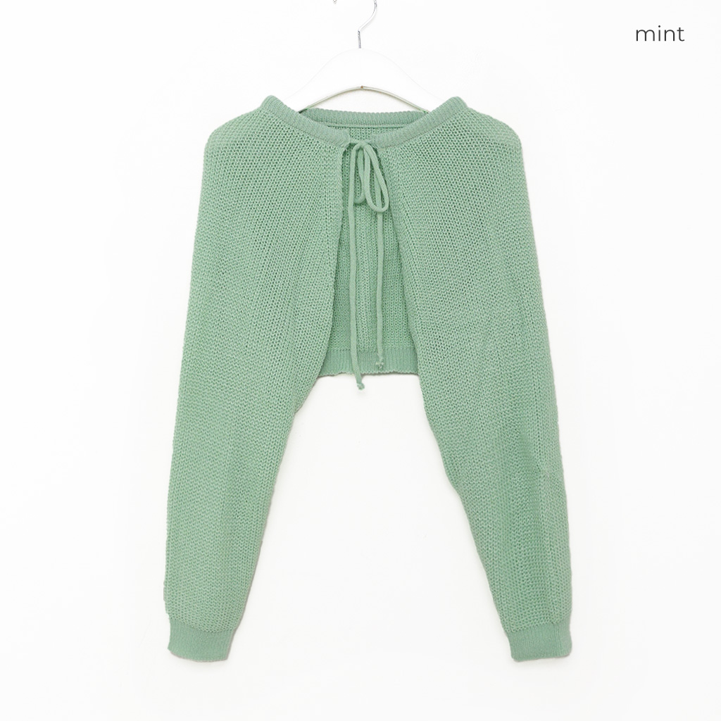 リボンボレロカーディガン | ファッション通販サイト NUGU