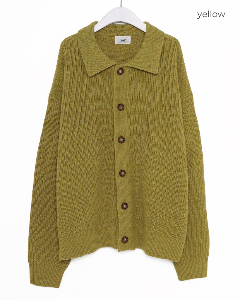 新品未使用☆YASHIKI/ヤシキ 襟付 ニット カーディガン 緑 グリーン 新品未使用☆YASHIKI/ヤシキ 襟付 ニット カーディガン 緑 グリーン