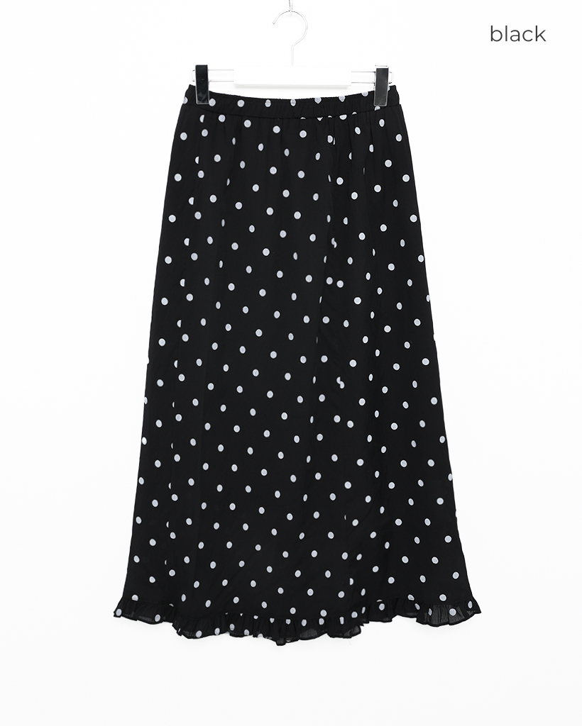 直営店*Dolce & Gabbana*ドットプリントロンゲットスカート黒♪ 直営店*Dolce & Gabbana*ドットプリントロンゲットスカート黒