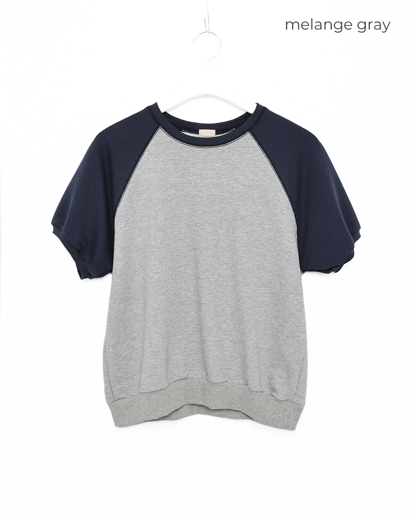 くゆりあんさん専用　Collarless Twill JK　36 スウェットパフショルダーラグランTシャツ | ファッション通販