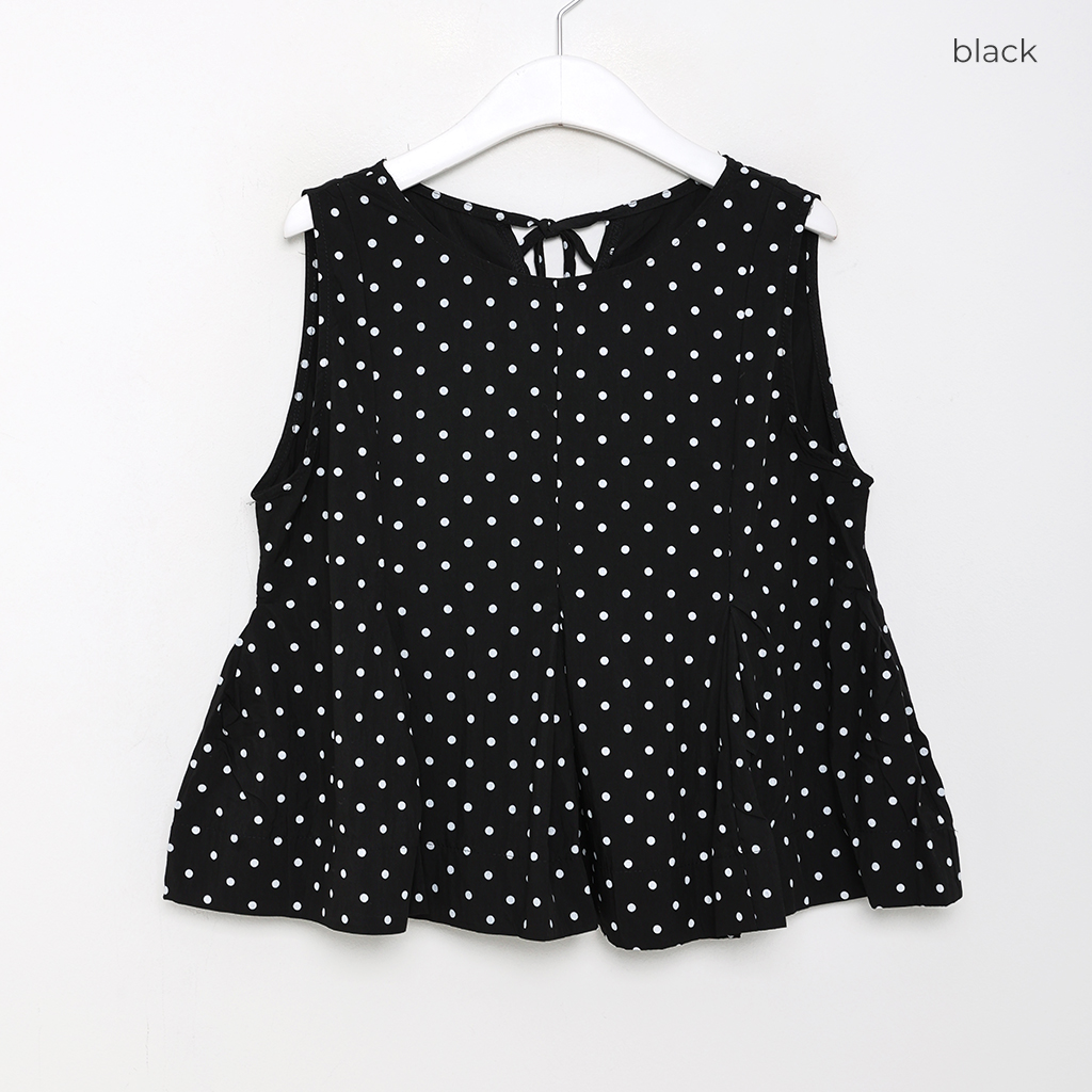 ドットノースリーブブラウス | ファッション通販サイト NUGU