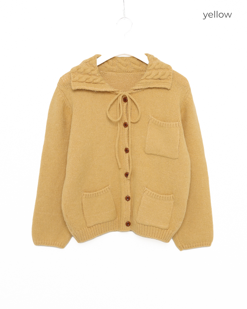 GIU GIU ジュウジュウ　NONNA PEARL カーディガンイエロー GIU GIU ジュウジュウ NONNA PEARL カーディガンイエロー