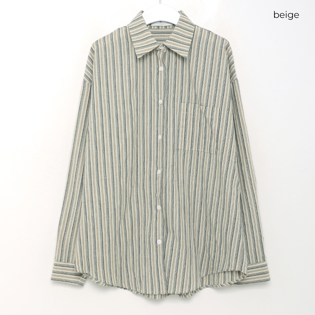 【ROMEO GIGLI】 シアーストライプ ハイカラーシャツ バイカラーストライプシャツ | ファッション通販サイト NUGU