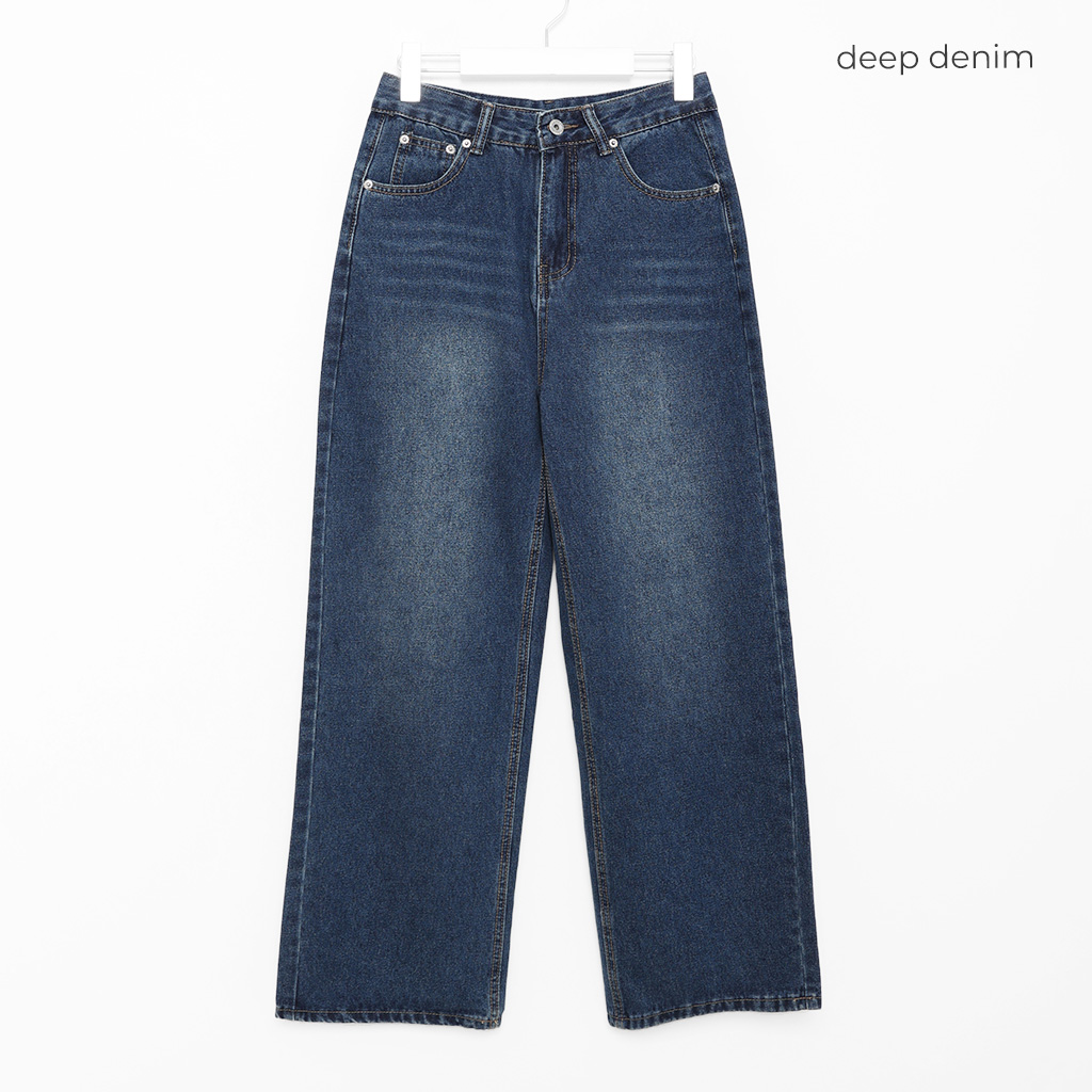 バック ボタン ワイド デニム パンツ バックボタンデニムワイドパンツ | ファッション通販サイト NUGU