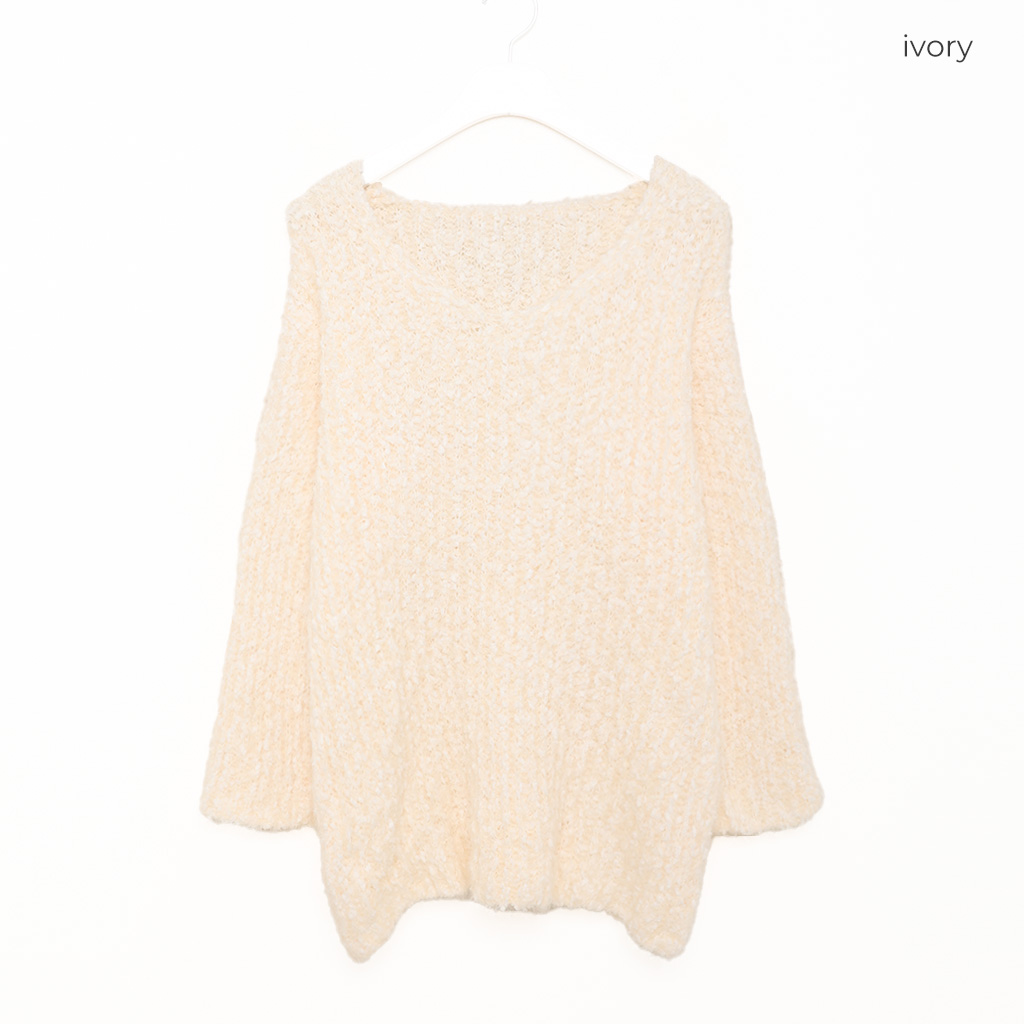 yuページ ブークレディテールVネックニット | ファッション通販サイト NUGU