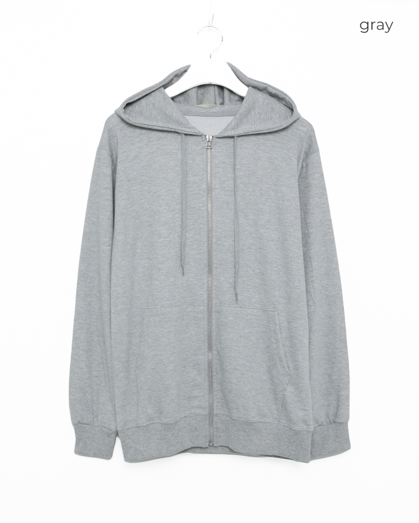 ユニセックス ルーズベーシックジップパーカー | ファッション通販