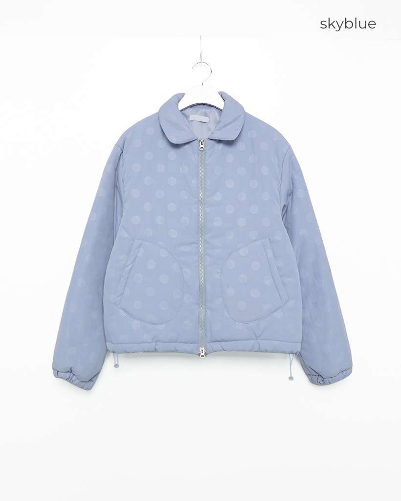 ラウンドドットクォーティングダウンジャケット | ファッション通販