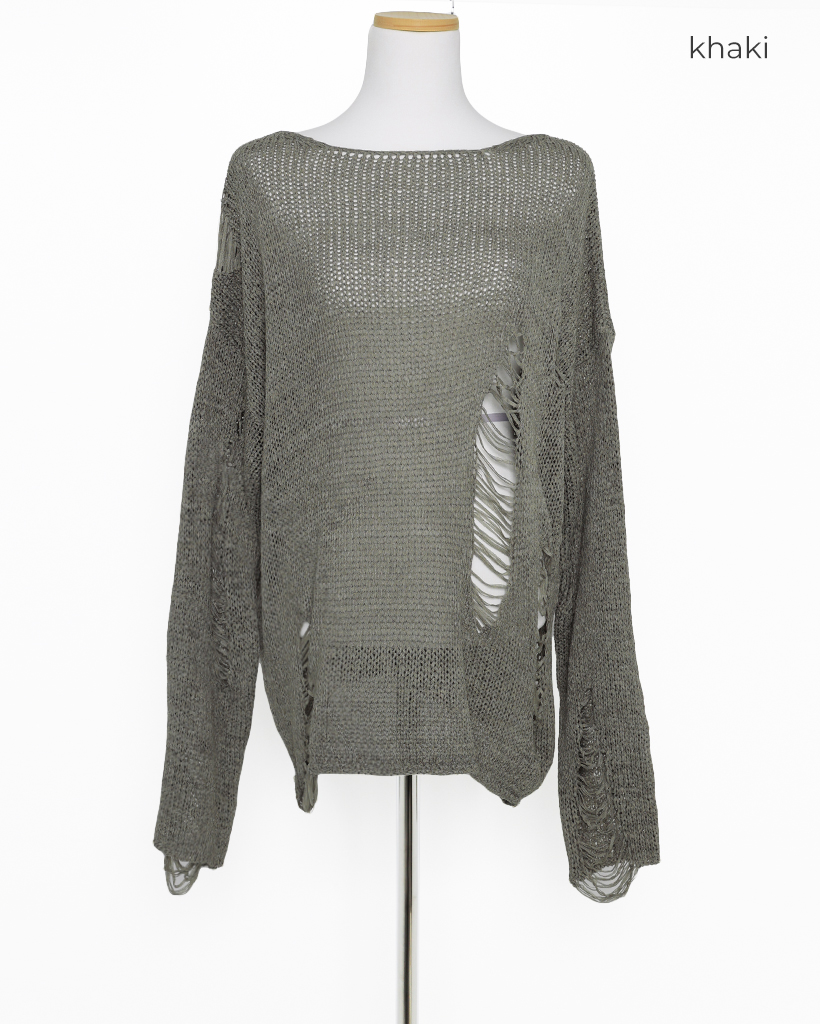 るしあ フォンテーヌ 透かし柄ニットプルオーバーアンサンブル - ベルーナ【公式】