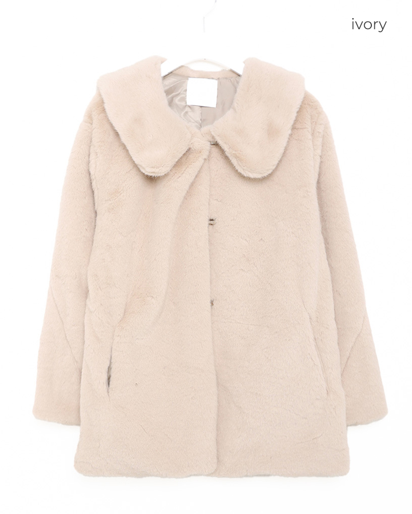 ビッグカラーファージャケット | ファッション通販サイト NUGU