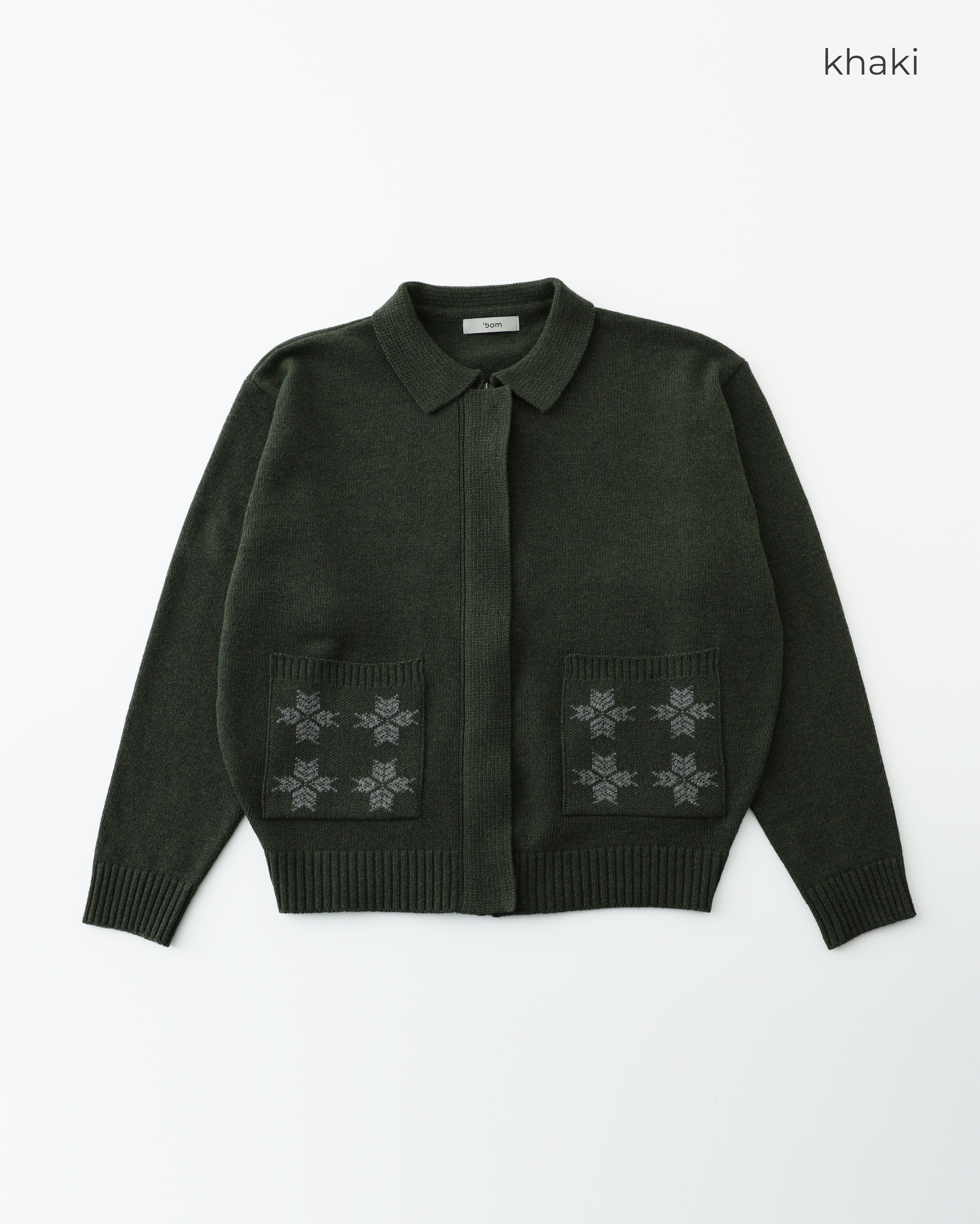 新品 GACKT着 伊製 32.9万 D&G 羊革 ニット コンビ ブルゾン ウォッシャブル】ウィンタージオメトリックジャカードニット(トップス