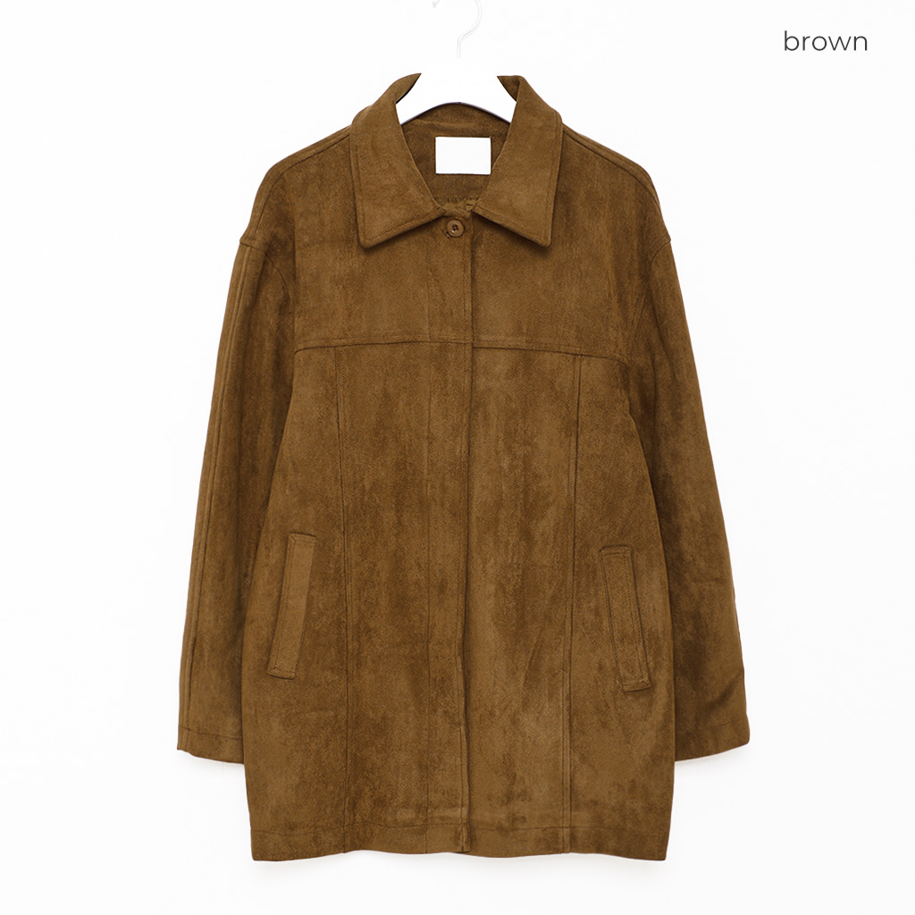  スエード ジャケット オーバーサイズスエードハーフジャケット | ファッション通販