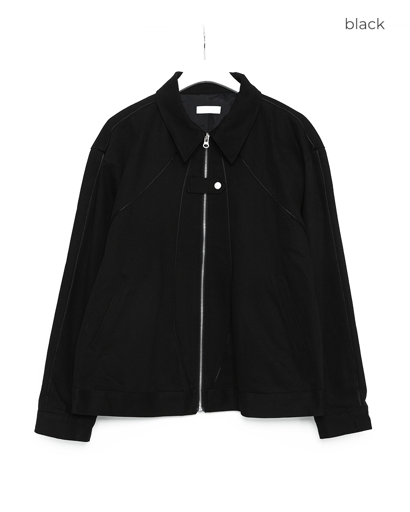 ステッチデザインジップジャケット | ファッション通販サイト NUGU