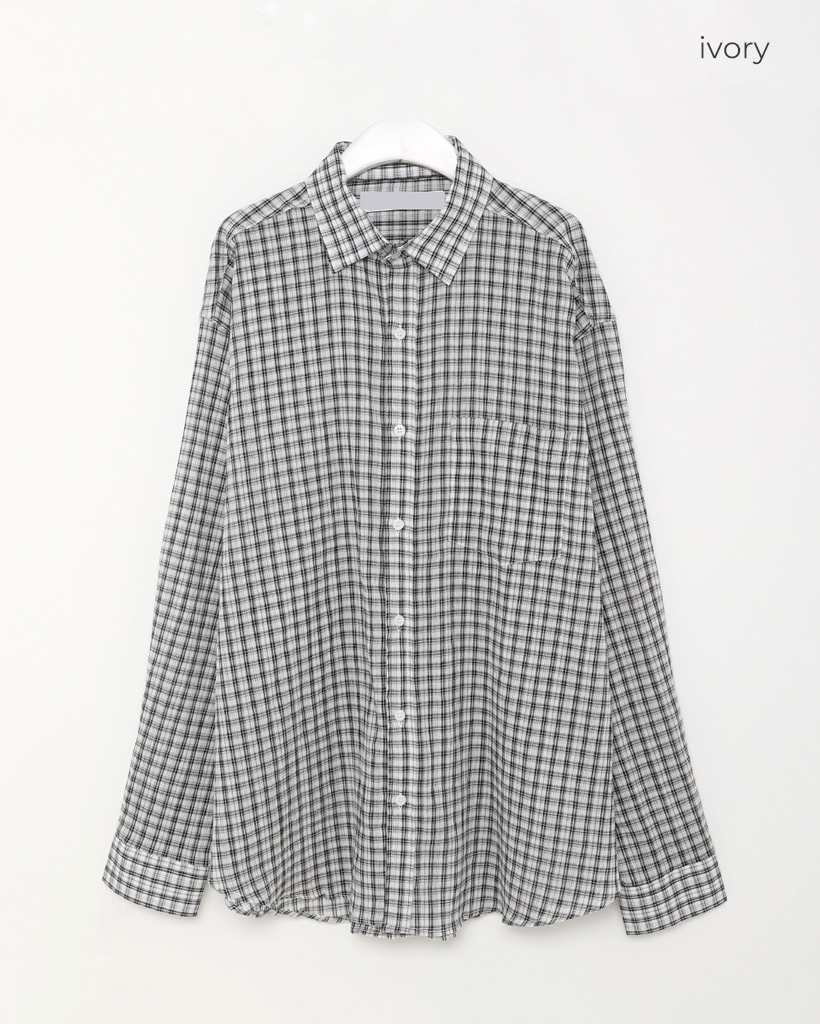 袖切替チェック柄シャツジャケット｜MEN｜251HST30-075C｜AZUL