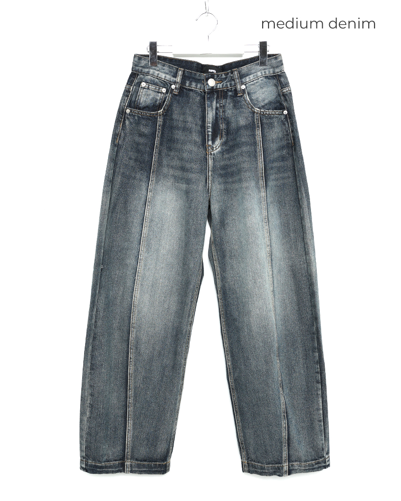カーブドブラシデニムパンツ | ファッション通販サイト NUGU