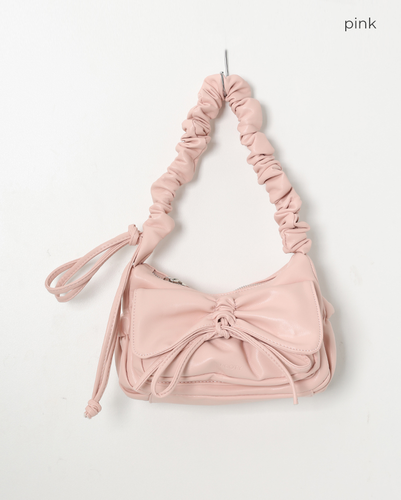 シャーリングリボンショルダーバッグ | ファッション通販サイト NUGU