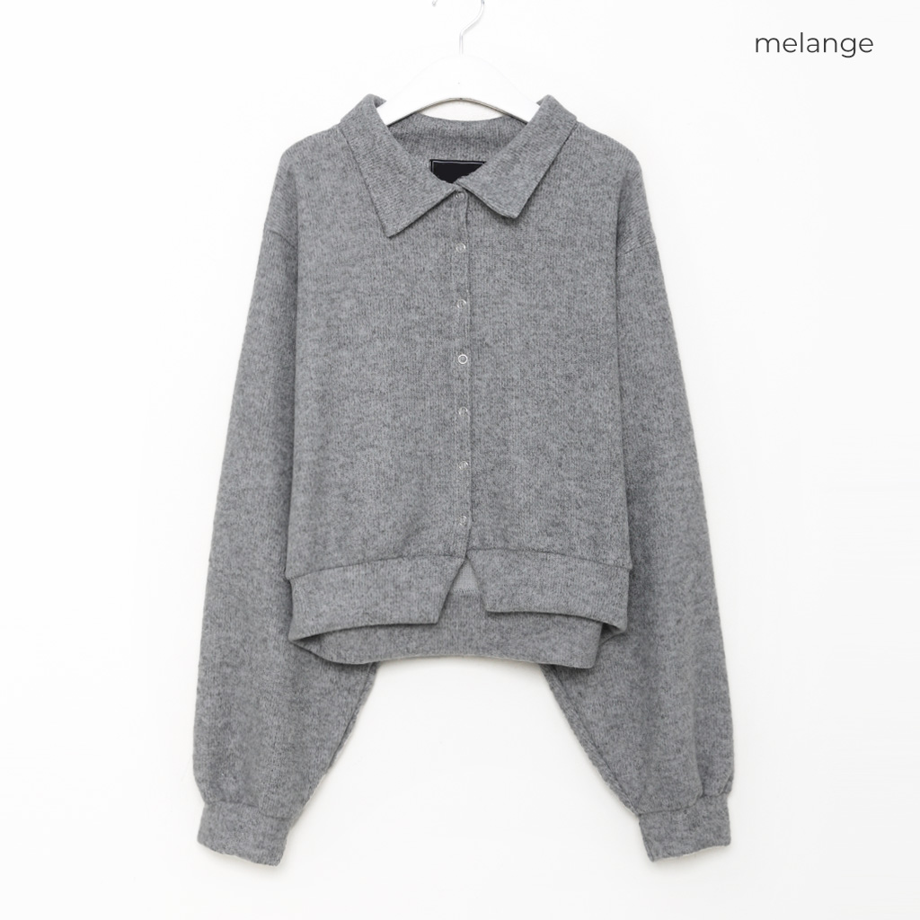 L*y様 シーニュ　バルーンスリーブ　ポワンカーディガン ブラック✕ホワイト　サ L*y様 シーニュ バルーンスリーブ ポワンカーディガン ブラック