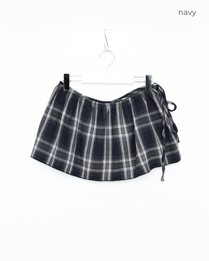 黒と白のチェック柄ラップスカート RANAN スカート チェック柄ラップ風スカート : ZOZOTOWN Yahoo