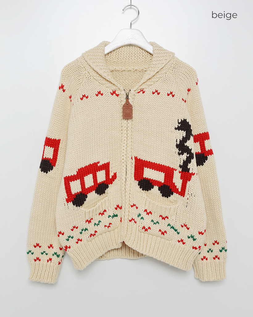 カジュアルカウチンニットジップアップ | ファッション通販サイト NUGU