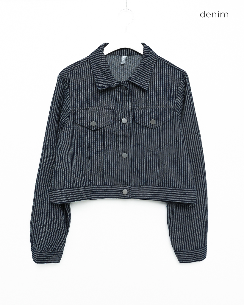デニムジャケット ストライプデザイン 21