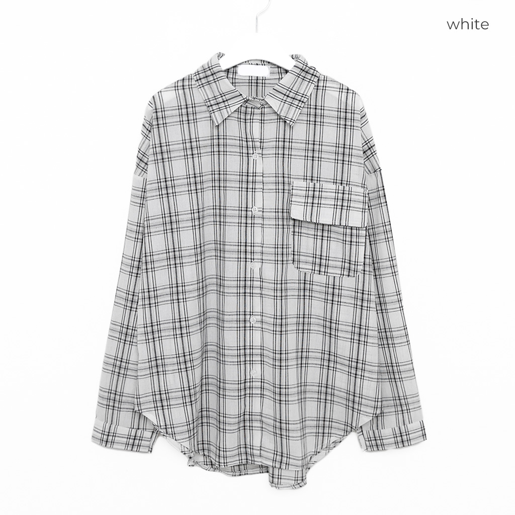 オーバーフィットチェックシャツ | ファッション通販サイト NUGU