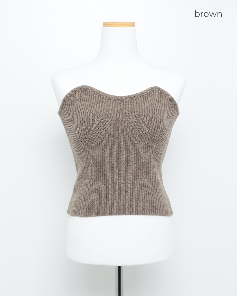 リブノースリーブトップス | ファッション通販サイト NUGU