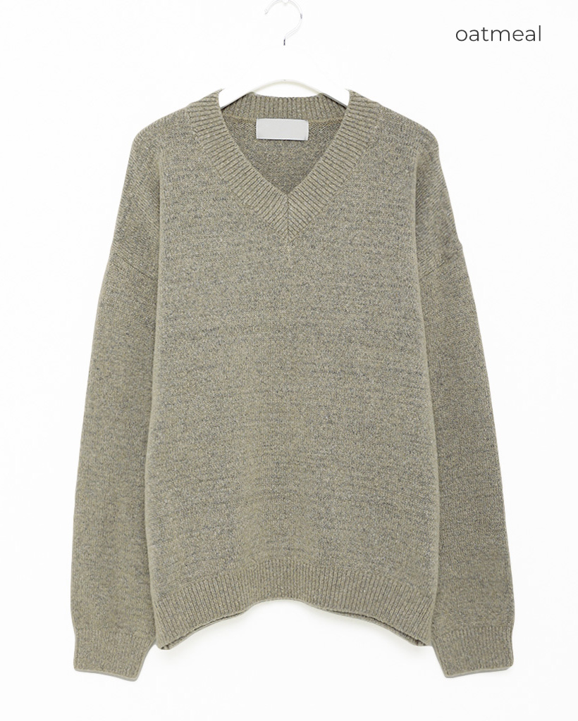 秋再入荷](ユニセックス) シンプルVネックニット | ファッション