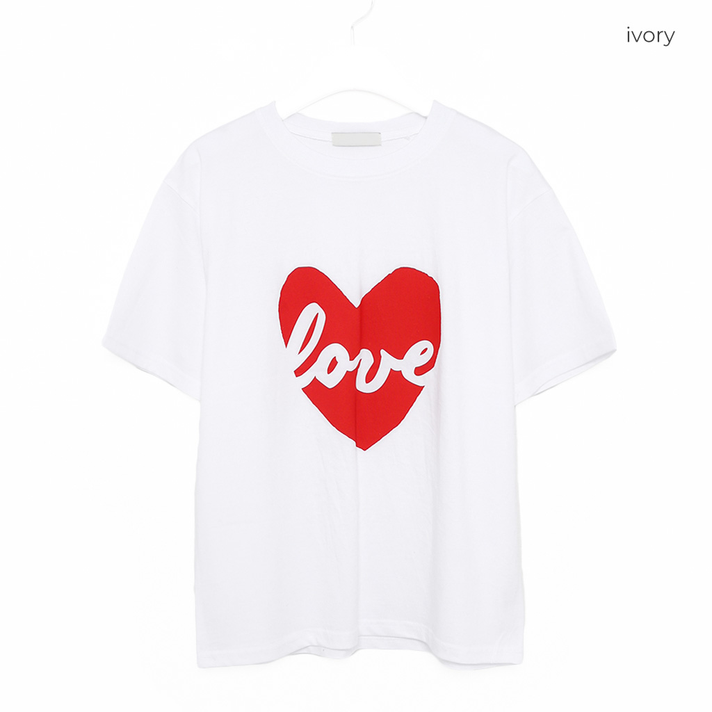❤︎ページ ハートラブロゴTシャツ | ファッション通販サイト NUGU