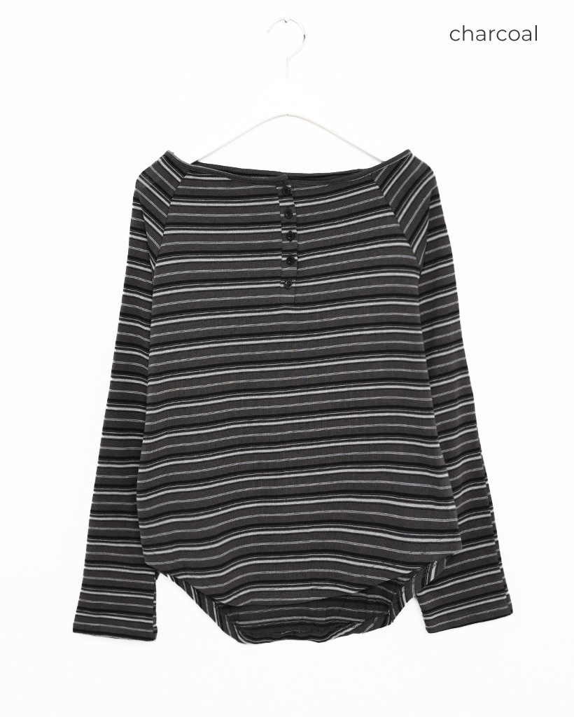 OUTIL ストライプ オフショルダー トップス OUTIL ストライプ オフショルダー Tシャツ サイズ0 - メルカリ