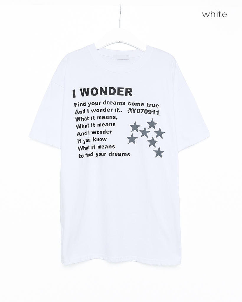 ユニセックス）星レタリングTシャツ | ファッション通販サイト NUGU