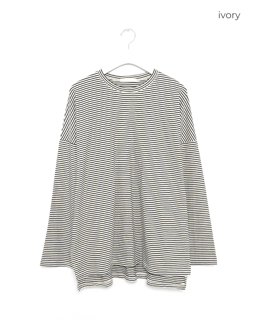 60s ボーダーシャツ ルーズフィットボーダーTシャツ | ファッション通販サイト NUGU
