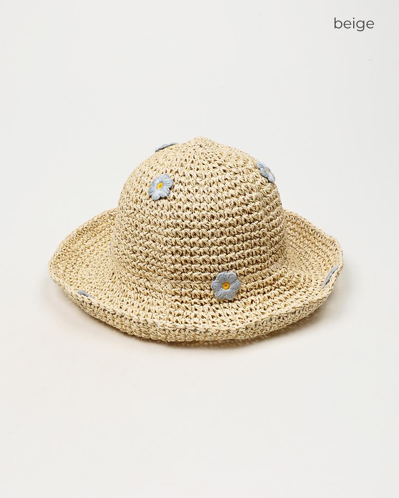 移動帽子屋AURA 麦わら帽子 ナチュラルベージュ PoANCA 美品