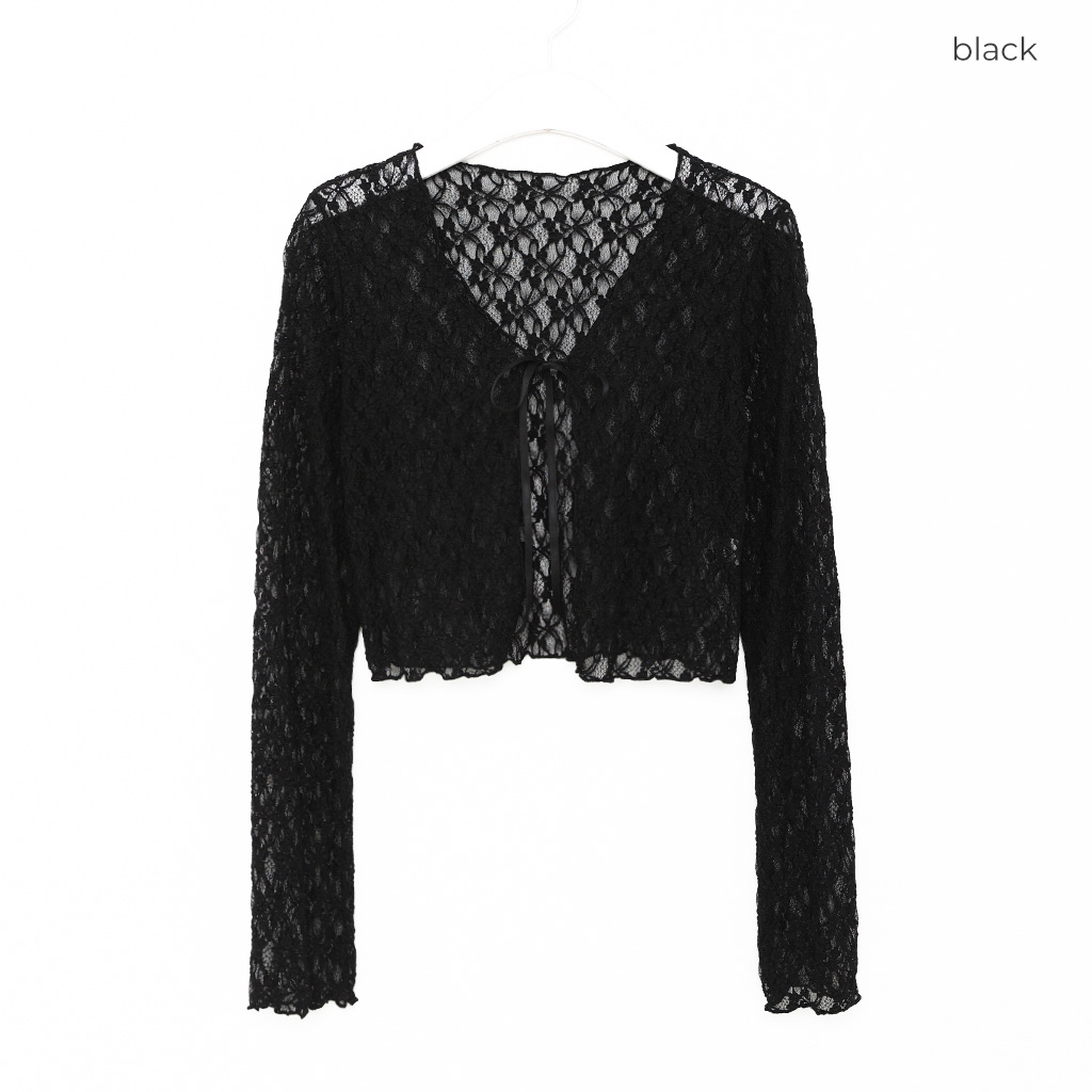 レースリボンカーディガン | ファッション通販サイト NUGU