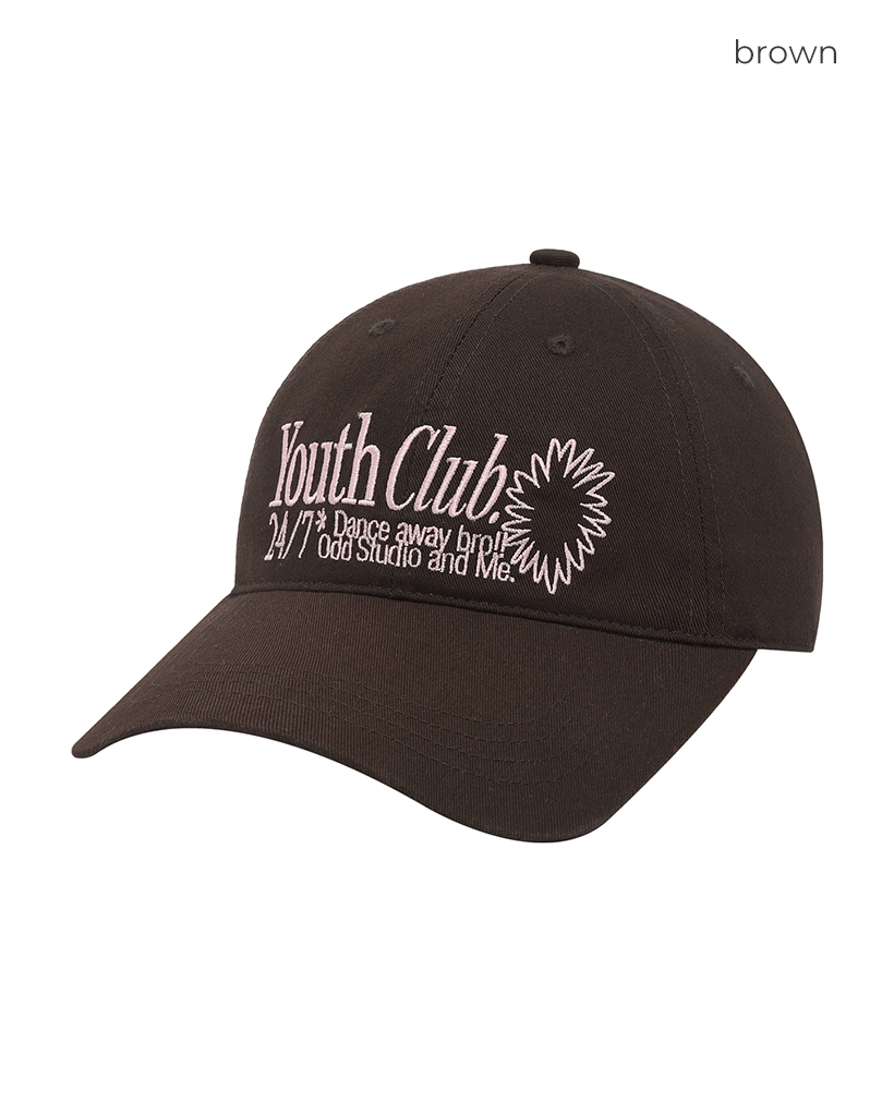 アイドル POWER BALL CAP Odd Studio X im] Youth Club Embroidered Logo Ball Cap