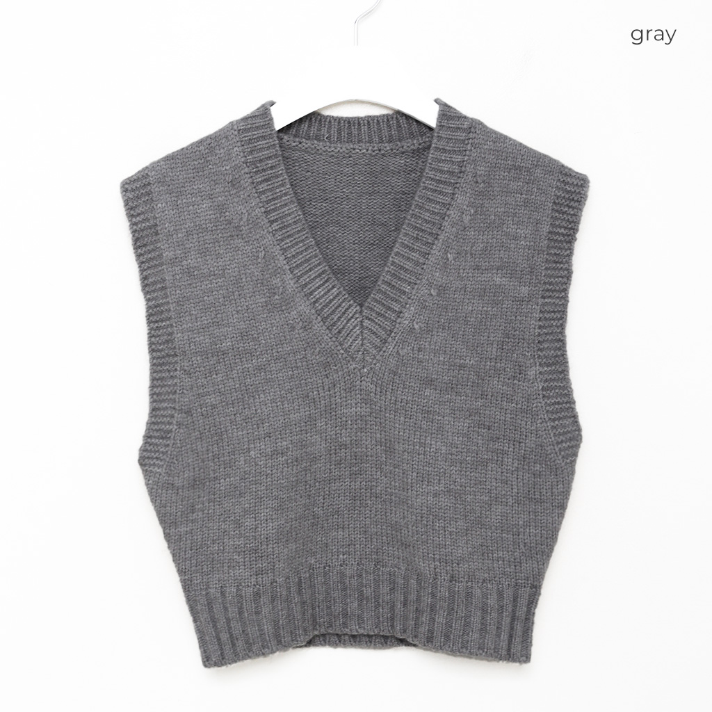 クロップドニットベスト | ファッション通販サイト NUGU