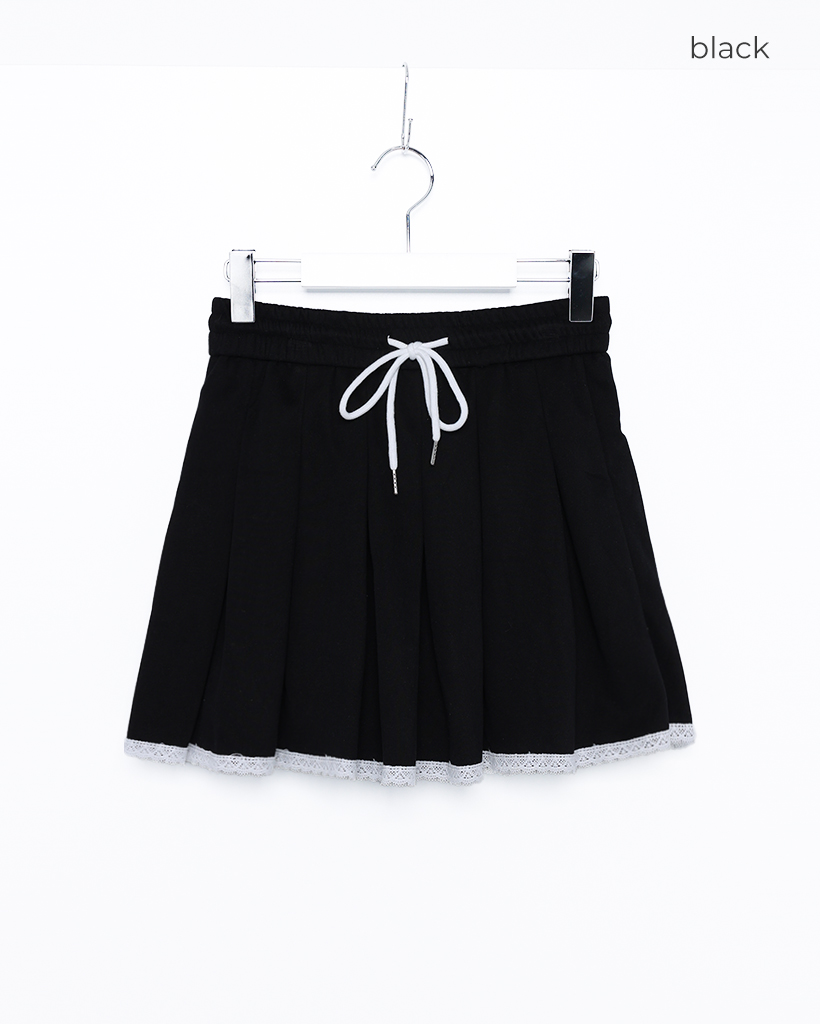 プリーツレースヘムミニスカート | ファッション通販サイト NUGU プリーツレースヘムミニスカート | ファッション通販サイト NUGU