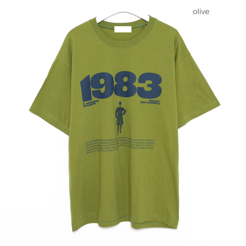 1983レタリングTシャツ | ファッション通販サイト NUGU