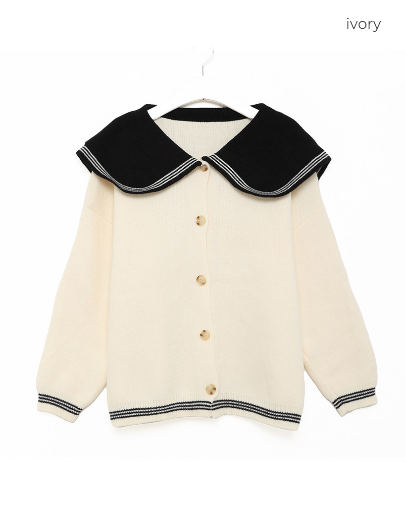 セーラーカラーニットカーディガン | ファッション通販サイト NUGU