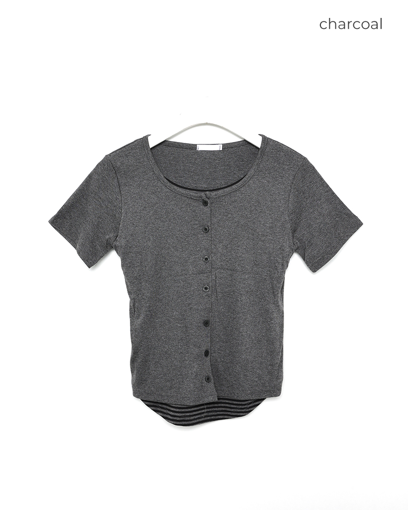 ボーダーレイヤード半袖Tシャツ | ファッション通販サイト NUGU