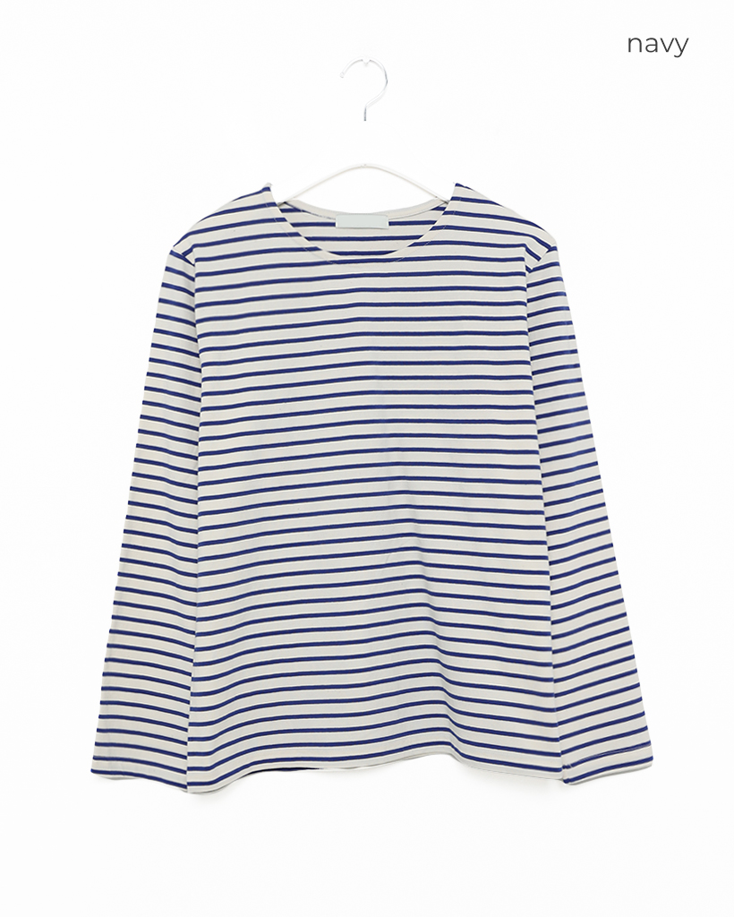 ユニセックス)ラウンドボーダーTシャツ | ファッション通販