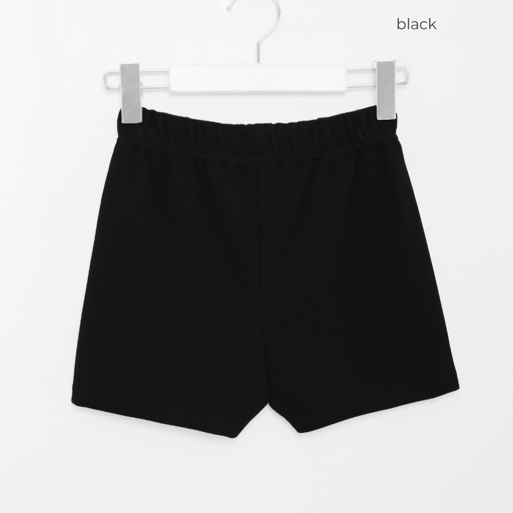 黒 ハーフパンツ ウエストゴム ウエストゴムリブショートパンツ | ファッション通販サイト NUGU