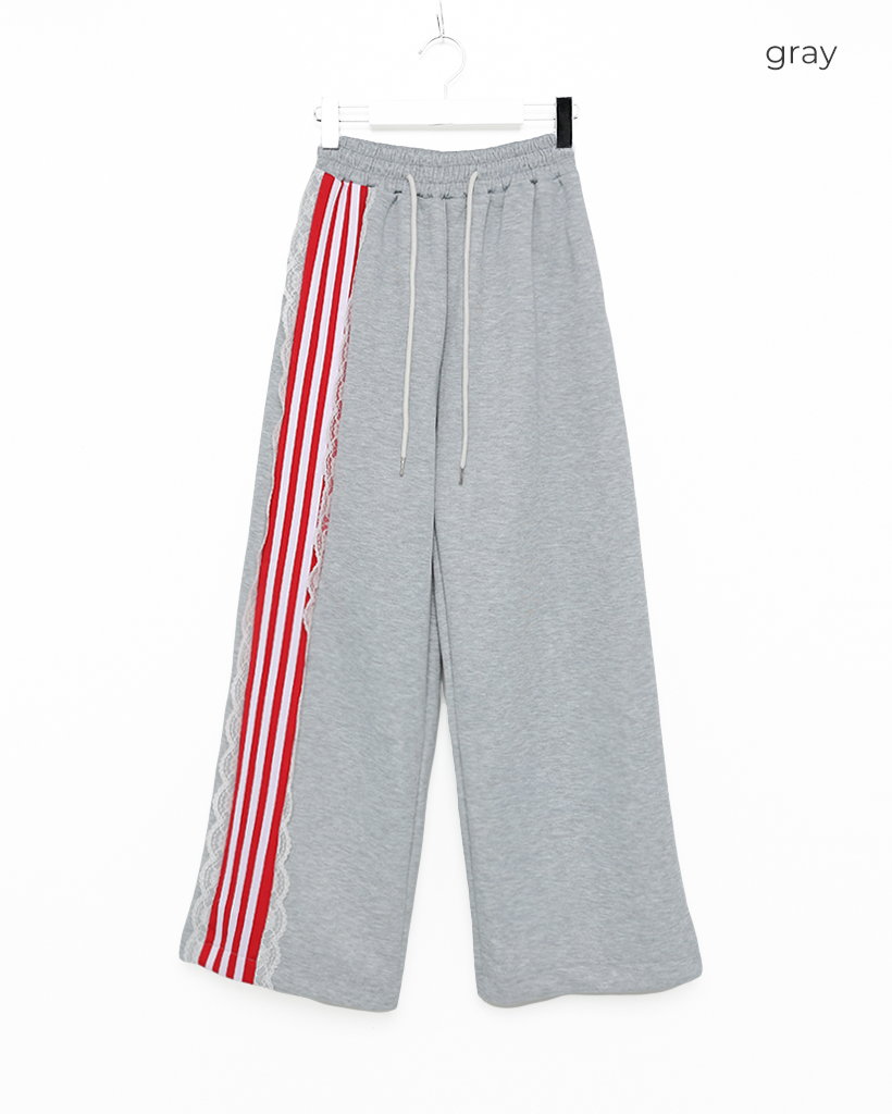 フリルラインスウェットパンツ | ファッション通販サイト NUGU