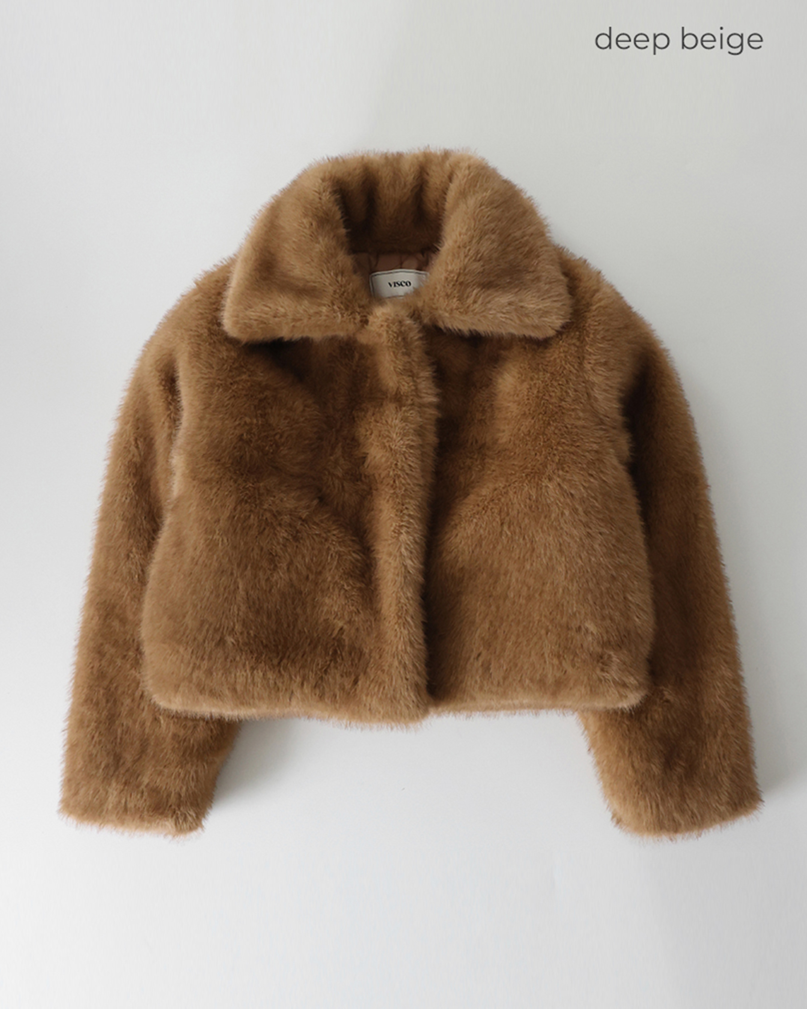 ORIGINAL)カラーファージャケット(ブローチセット) | ファッション通販