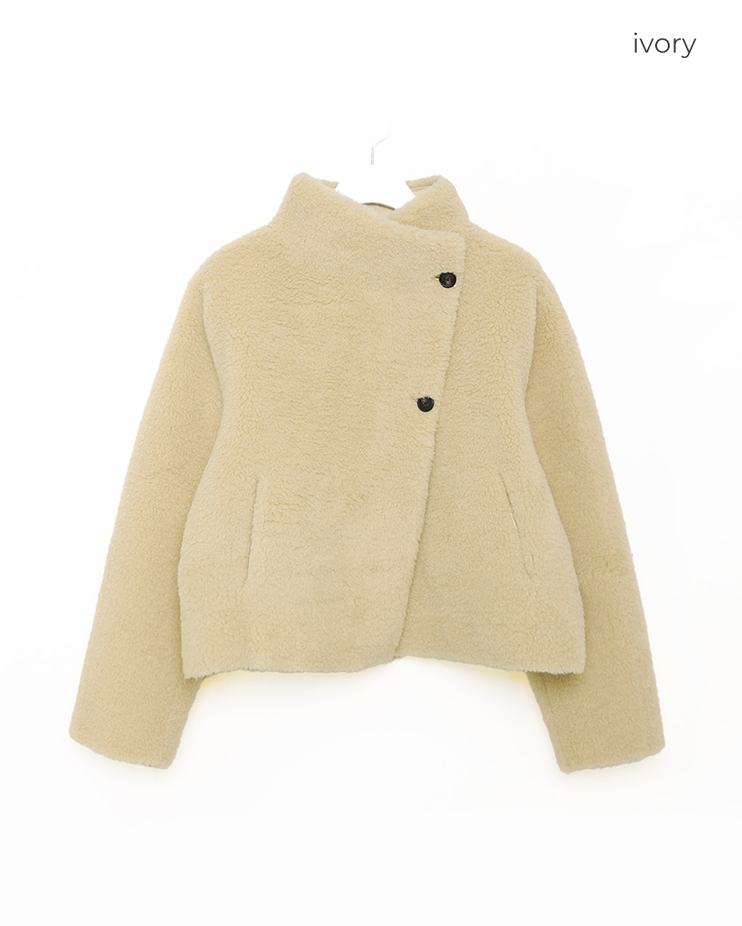 ダンブル2ボタンムートンコート | ファッション通販サイト NUGU