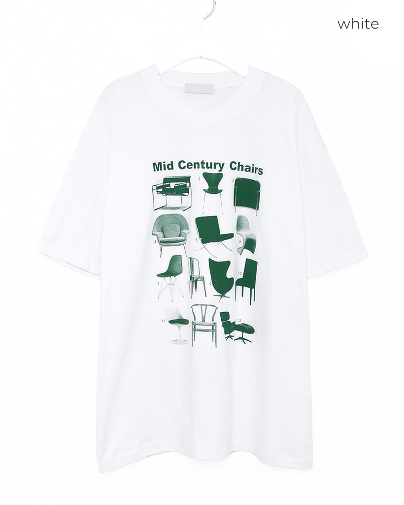 チェアーズプリントTシャツ | ファッション通販サイト NUGU