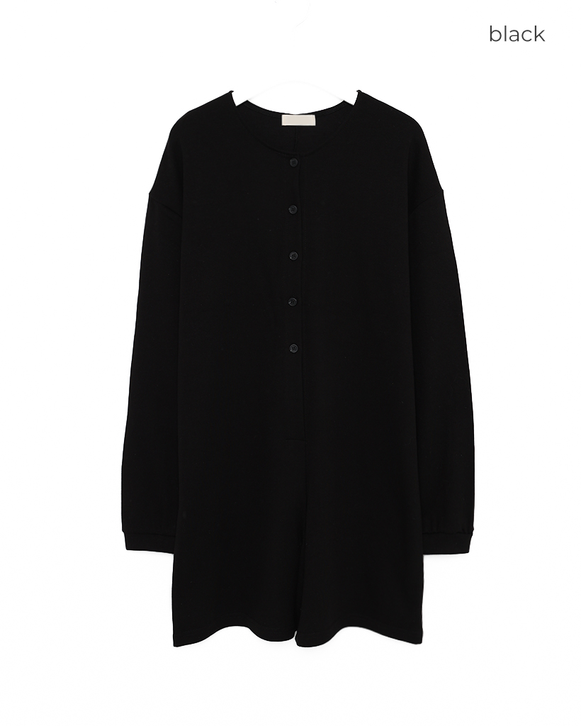 イージーボタンスウェットジャンプスーツ | ファッション通販サイト NUGU