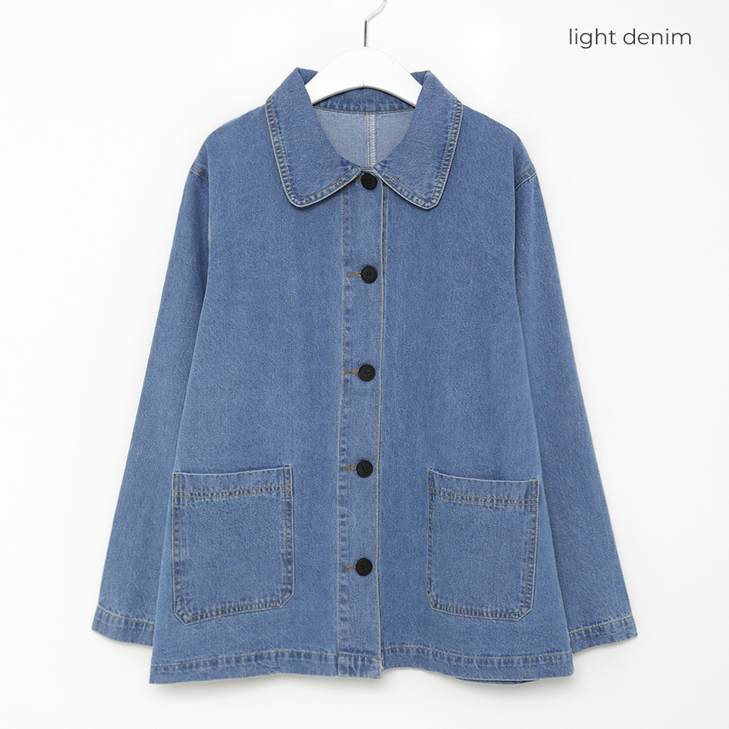 ラウンドカラーデニムジャケット | ファッション通販サイト NUGU